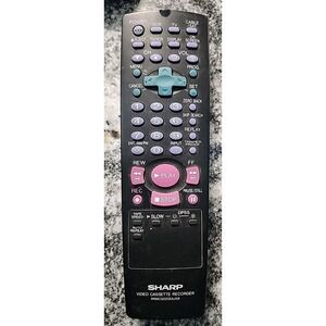 Sharp Video Cassette Recorder VCR Remote‎ Control RRMCG1237AJSB (box2)